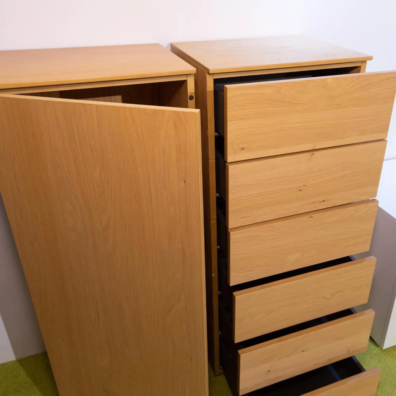 Gallery M Wohnwände & Tv-Lowboards|Wohnwand Merano Lack Weiß Wildeiche Inklusive Beleuchtung Und Fernbedienung