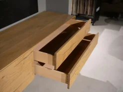 Contur Wohnwände & Tv-Lowboards|Wohnwand Mileto Asteiche Glas Lichtgrau