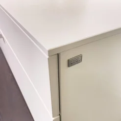 Schöner Wohnen-Kollektion Wohnwände & Tv-Lowboards|Wohnwand Mino Lack Kristallweiß Matt Akzente Wildeiche Hell Soft Gebürstet Geölt Inklusive Beleuchtung Und Kabeldurchlass