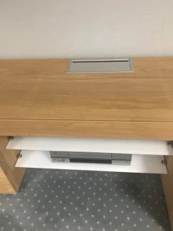 Decker Wohnwände & Tv-Lowboards|Wohnwand Modell Laguna Ausführung Eiche Bianco Massiv Weiß mit Zubehör und Beleuchtung