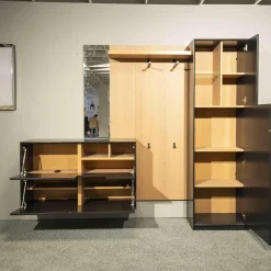 Sudbrock Wohnwände & Tv-Lowboards|Wohnwand Modo 19 Black Edition Kirschbaum