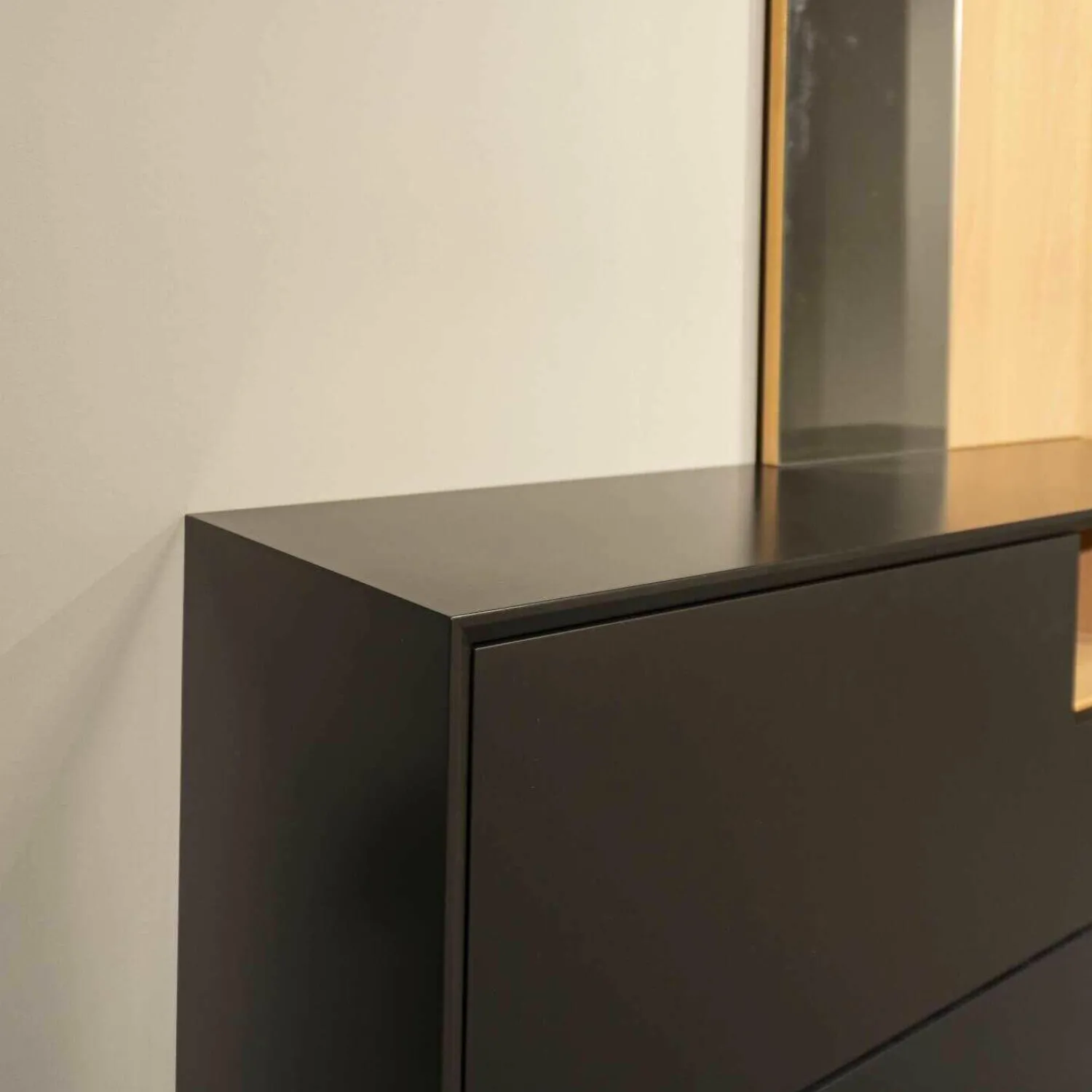 Sudbrock Wohnwände & Tv-Lowboards|Wohnwand Modo 19 Black Edition Kirschbaum