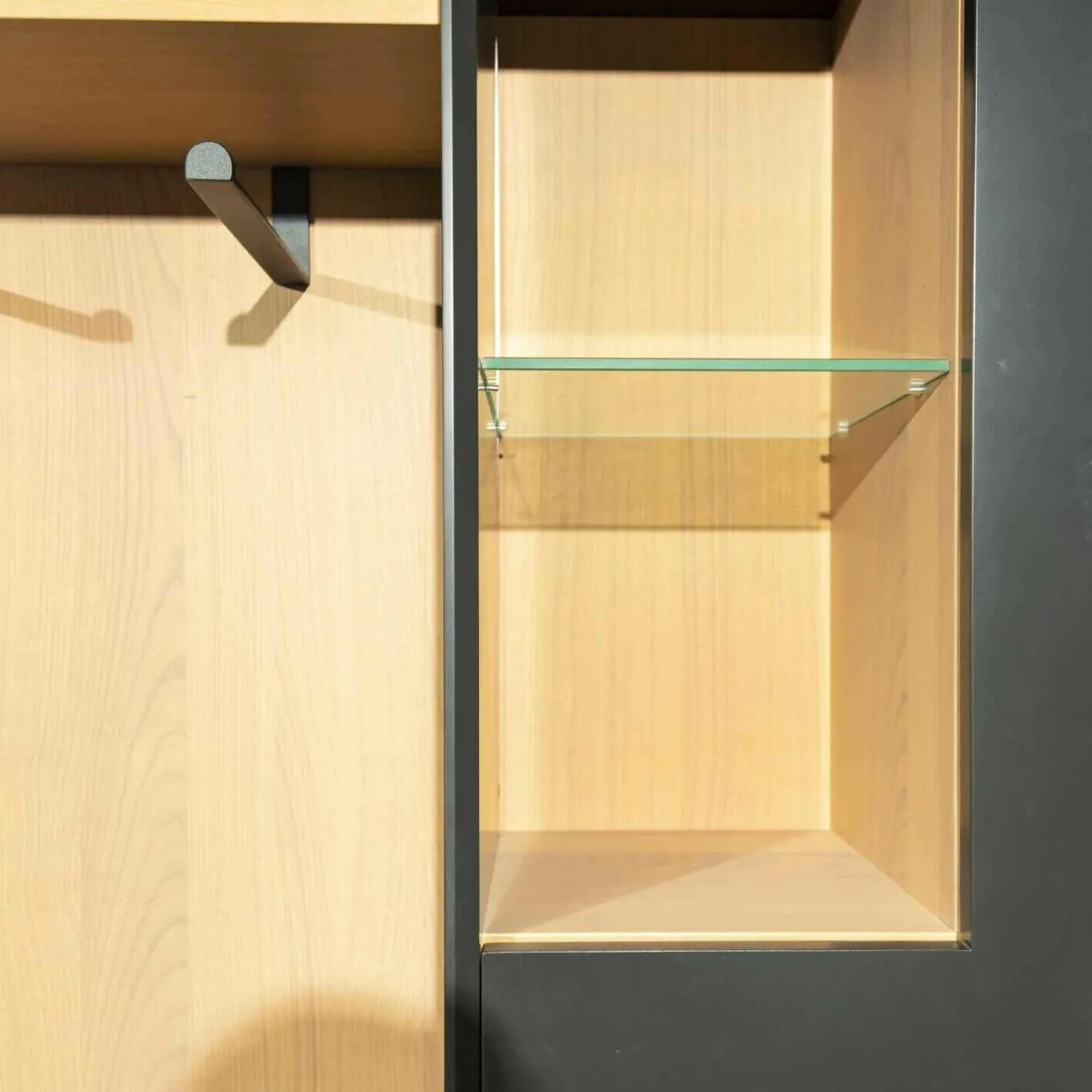 Sudbrock Wohnwände & Tv-Lowboards|Wohnwand Modo 19 Black Edition Kirschbaum