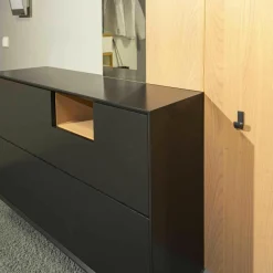 Sudbrock Wohnwände & Tv-Lowboards|Wohnwand Modo 19 Black Edition Kirschbaum