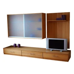 wasa Wohnen Wohnwände & Tv-Lowboards|Wohnwand Modus Buche Natur Geölt Inklusive Beleuchtung