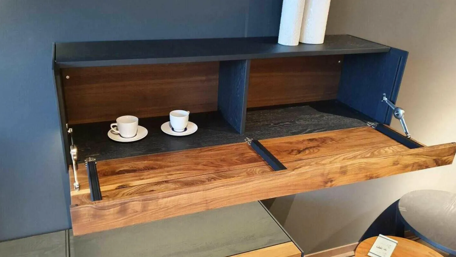 Hartmann Wohnwände & Tv-Lowboards|Wohnwand Nea Nussbaum Eiche Anthrazit