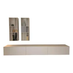 Piure Wohnwände & Tv-Lowboards|Wohnwand Nex Flex Lack Weiß P01 Matt