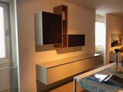 Piure Wohnwände & Tv-Lowboards|Wohnwand Nex Side Eiche Massiv Mattlack Weiß Dune Violett