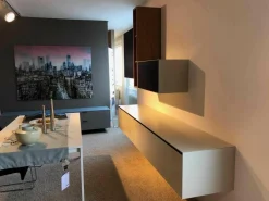 Piure Wohnwände & Tv-Lowboards|Wohnwand Nex Side Eiche Massiv Mattlack Weiß Dune Violett