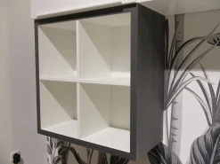 Hülsta Wohnwände & Tv-Lowboards|Wohnwand Now Touch 9801141 Lack Supermatt Reinweiß Akzent Samteiche Grau