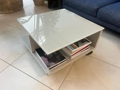 Hülsta Wohnwände & Tv-Lowboards|Wohnwand Now Vision C18 Lack Seidengrau Hochglanz Akzent Kernnussbaum Inklusive Couchtisch