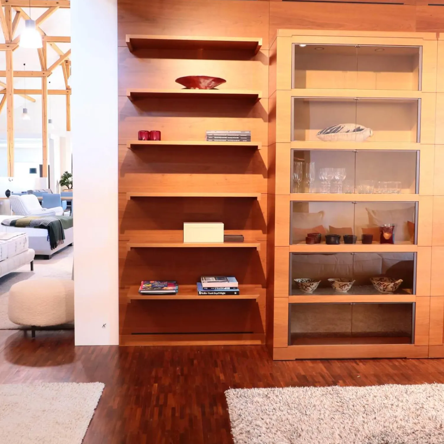 Giorgetti Wohnwände & Tv-Lowboards|Wohnwand Oli Akrylbeizung Nussbaum