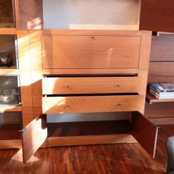 Giorgetti Wohnwände & Tv-Lowboards|Wohnwand Oli Akrylbeizung Nussbaum