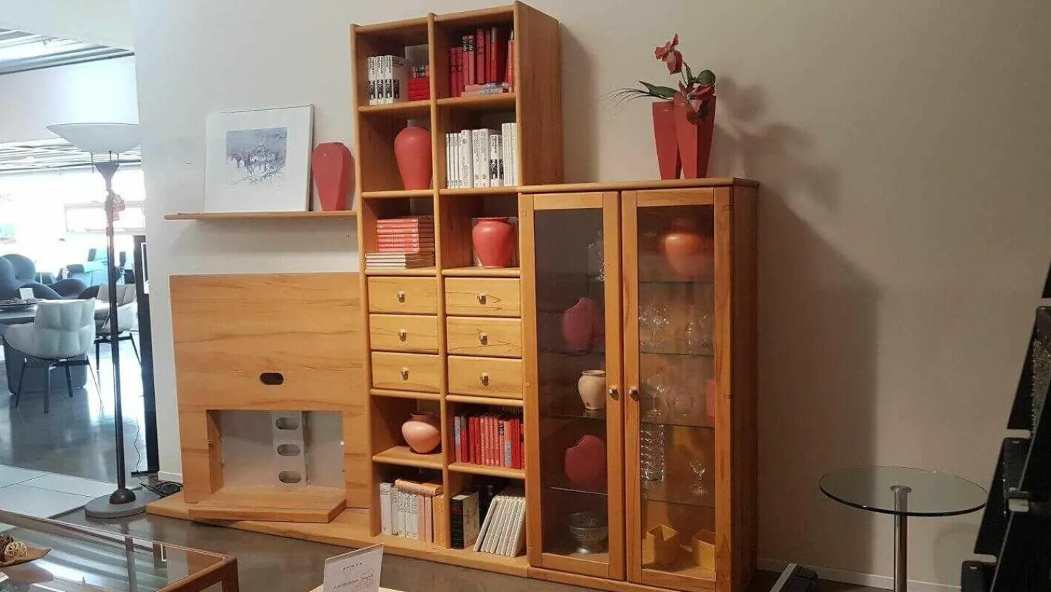 Team 7 Wohnwände & Tv-Lowboards|Wohnwand Opus 1 Kernbuche Mit Glaselement