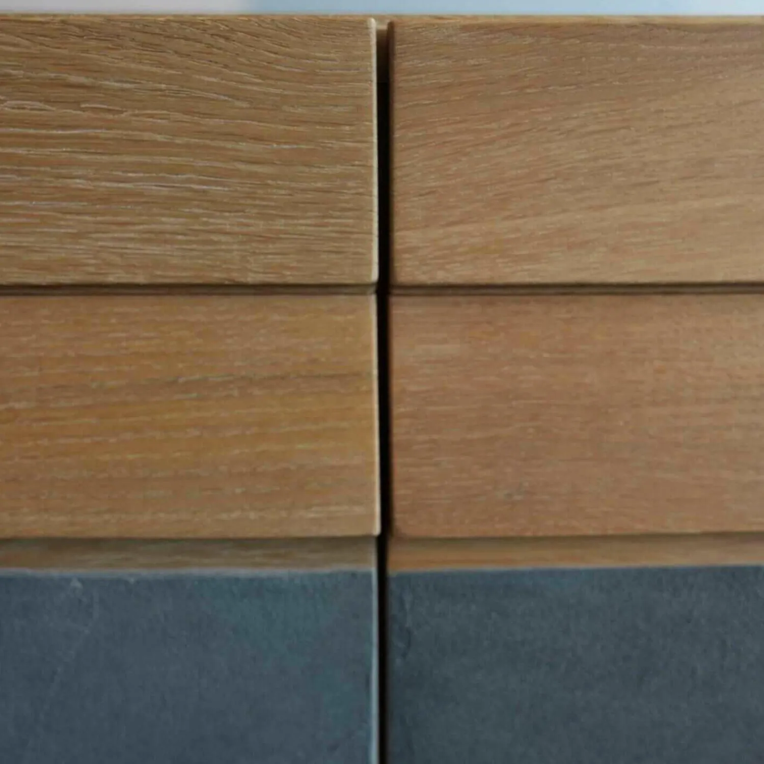 Voglauer Wohnwände & Tv-Lowboards|Wohnwand Opus Wildeiche Akzent Beton