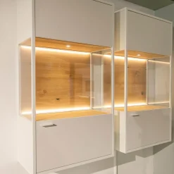 Venjakob Wohnwände & Tv-Lowboards|Wohnwand Plan X6 Lack Kristallweiß Matt Weiß Wildeiche Hell Soft Gebürstet Geölt Inklusive Beleuchtungspaket