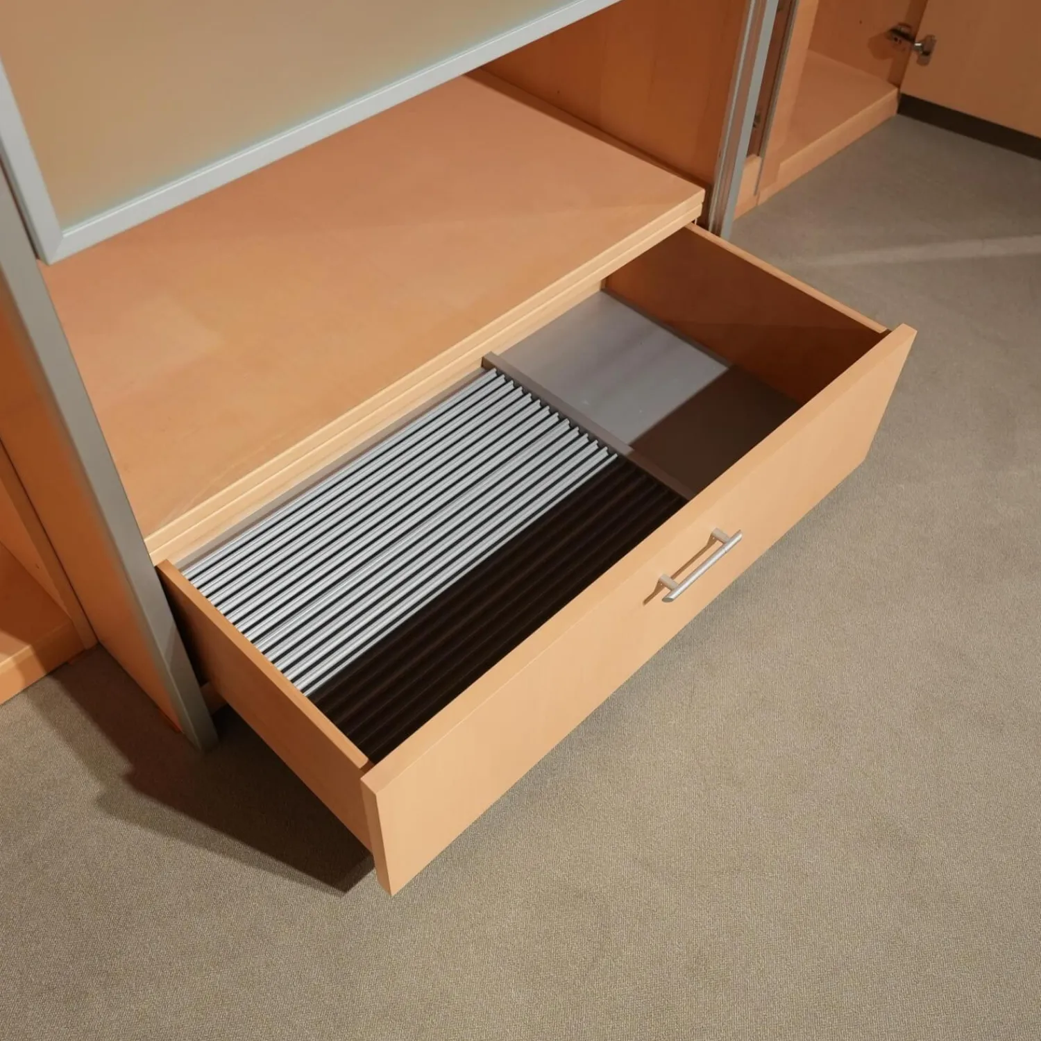 Gwinner Wohnwände & Tv-Lowboards|Wohnwand Ponte Ahorn Light Inklusive Halo Strahler Und Trafo