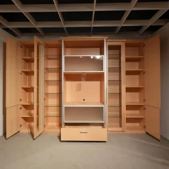 Gwinner Wohnwände & Tv-Lowboards|Wohnwand Ponte Ahorn Light Inklusive Halo Strahler Und Trafo