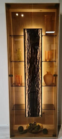 Hartmann Wohnwände & Tv-Lowboards|Wohnwand Runa Kerneiche Natur Massiv Gebürstet mit Beleuchtung