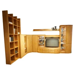 Rietberger Möbelwerke Wohnwände & Tv-Lowboards|Wohnwand Savera Kernbuche Mit Beleuchtung