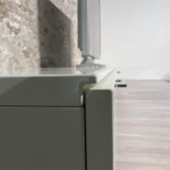 Hülsta Wohnwände & Tv-Lowboards|Wohnwand Scalic Lack Weiß Natureiche Lowboard Hängeelement Glas-Hängeelement