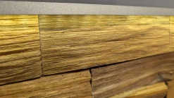 Venjakob Wohnwände & Tv-Lowboards|Wohnwand Sentino Lack Sand Matt Grau Absetzung Spaltholz Nussbaum Geölt Mit Beleuchtung Und Fernbedinung