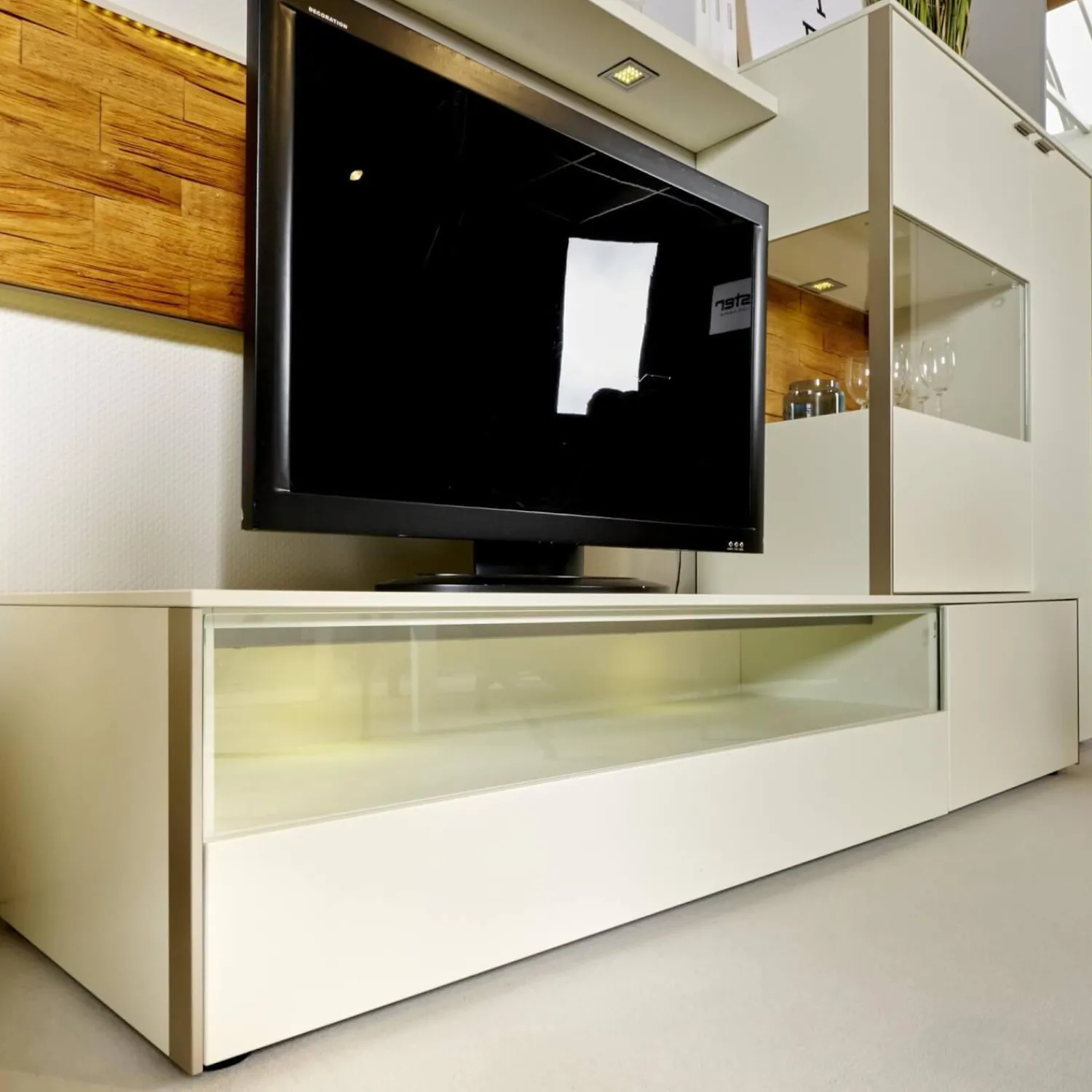 Venjakob Wohnwände & Tv-Lowboards|Wohnwand Sentino Lack Weiß Matt Inklusive Beleuchtung