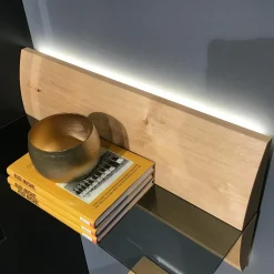 Musterring Wohnwände & Tv-Lowboards|Wohnwand Sigra Lack Anthrazit Seidenmatt Lowboard Eiche Natur