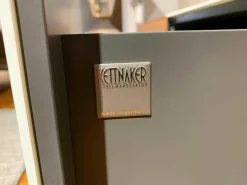 Kettnaker Wohnwände & Tv-Lowboards|Wohnwand Soma Korpus Innen Lack Matt Graphit Korpus Außen Nussbaum mit Beleuchtung