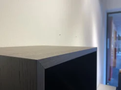 Interlübke Wohnwände & Tv-Lowboards|Wohnwand Tavi Lack M 23 Muschel Grau Mit Eiche D83 Achat Schwarz