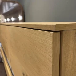 Gwinner Wohnwände & Tv-Lowboards|Wohnwand Tormine Balkeneiche Natur Absatz Rostoptik Mit LED Beleuchtung