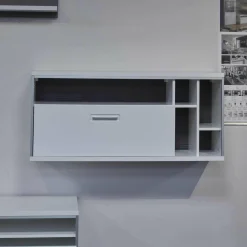 MCA Wohnwände & Tv-Lowboards|Wohnwand Trento Weiß Hochglanz mit LED Power Spot