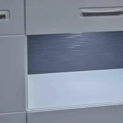 MCA Wohnwände & Tv-Lowboards|Wohnwand Trento Weiß Hochglanz mit LED Power Spot