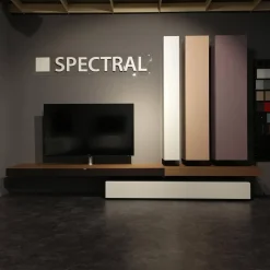 Spectral Smart Furniture Wohnwände & Tv-Lowboards|Wohnwand Twenty Lack Seidenmatt Violett Beige Creme Mit Soundsystem XTA1