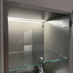 Presotto Wohnwände & Tv-Lowboards|Wohnwand Untergestell Furniert Rovere Avana Gestellfuß Antracite Lackiert