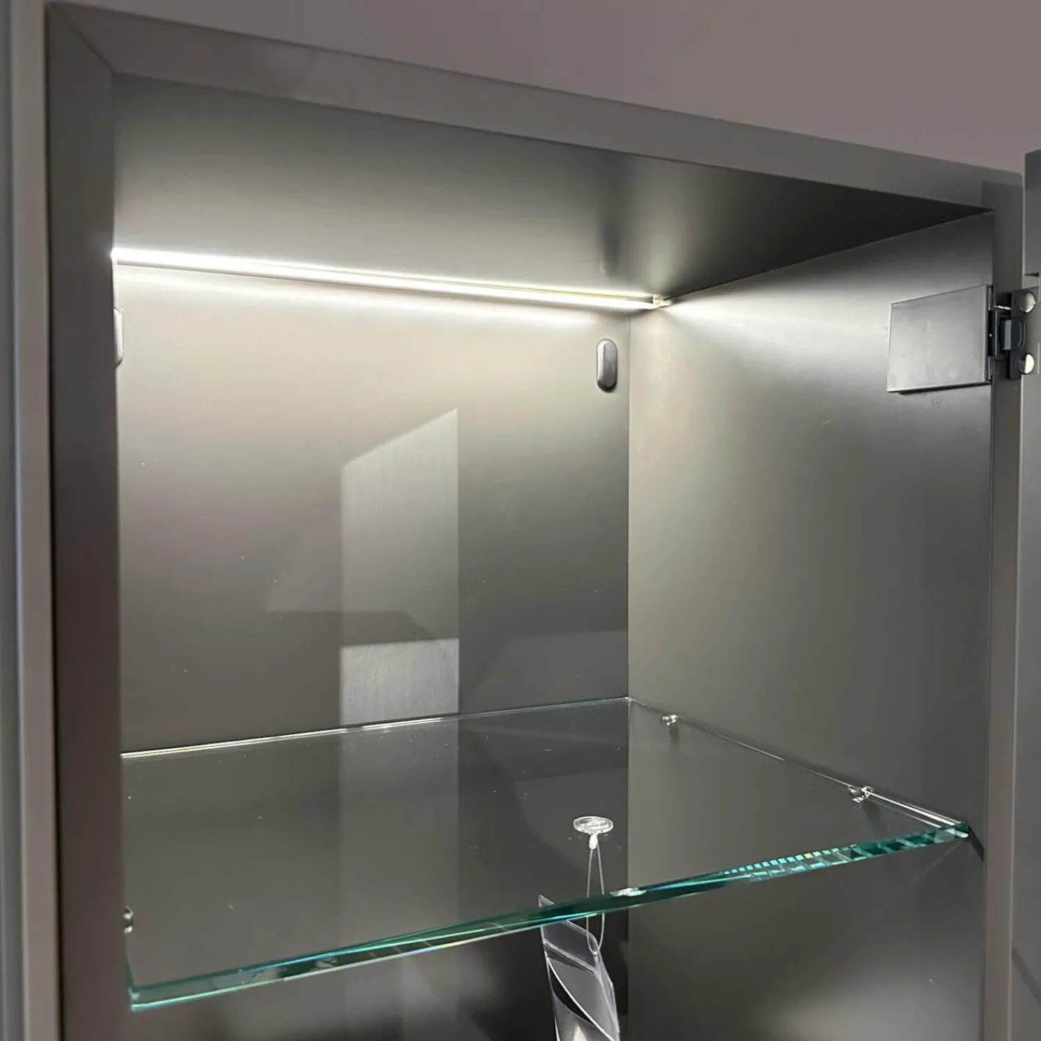 Presotto Wohnwände & Tv-Lowboards|Wohnwand Untergestell Furniert Rovere Avana Gestellfuß Antracite Lackiert