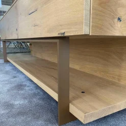 Voglauer Wohnwände & Tv-Lowboards|Wohnwand V-Cube Living Wildeiche Rustico mit Beleuchtung