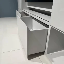 Kettnaker Wohnwände & Tv-Lowboards|Wohnwand Vita Lack Grauweiß Matt Und Hochglanz Mit Schiebetüren Ohne Deko