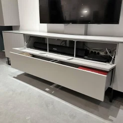 WK Wohnen Wohnwände & Tv-Lowboards|Wohnwand WK 419 Intono Lack 494 Matt Canagrau Und 433 Matt Blaugrün Mit Beleuchtung