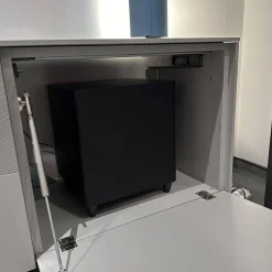 WK Wohnen Wohnwände & Tv-Lowboards|Wohnwand WK 419 Intono Lack 494 Matt Canagrau Und 433 Matt Blaugrün Mit Beleuchtung