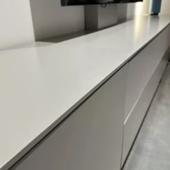 WK Wohnen Wohnwände & Tv-Lowboards|Wohnwand WK 419 Intono Lack 494 Matt Canagrau Und 433 Matt Blaugrün Mit Beleuchtung