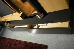 WK Wohnen Wohnwände & Tv-Lowboards|Wohnwand WK 456 MDF Lack Braun Wildeiche Bianco