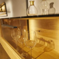 Wöstmann Wohnwände & Tv-Lowboards|Wohnwand WM 1880 Wildeiche Massiv Soft Gebürstet Mit LED-Beleuchtung