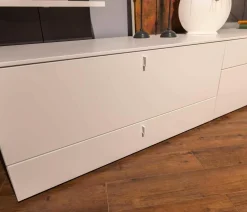 Venjakob Wohnwände & Tv-Lowboards|Wohnwand X1 Kombi X150-3736L Lack Schiefergrau Matt