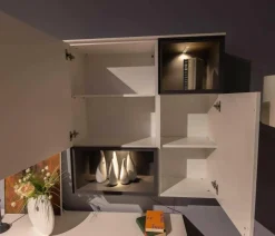 Venjakob Wohnwände & Tv-Lowboards|Wohnwand X1 Kombi X150-3736L Lack Schiefergrau Matt