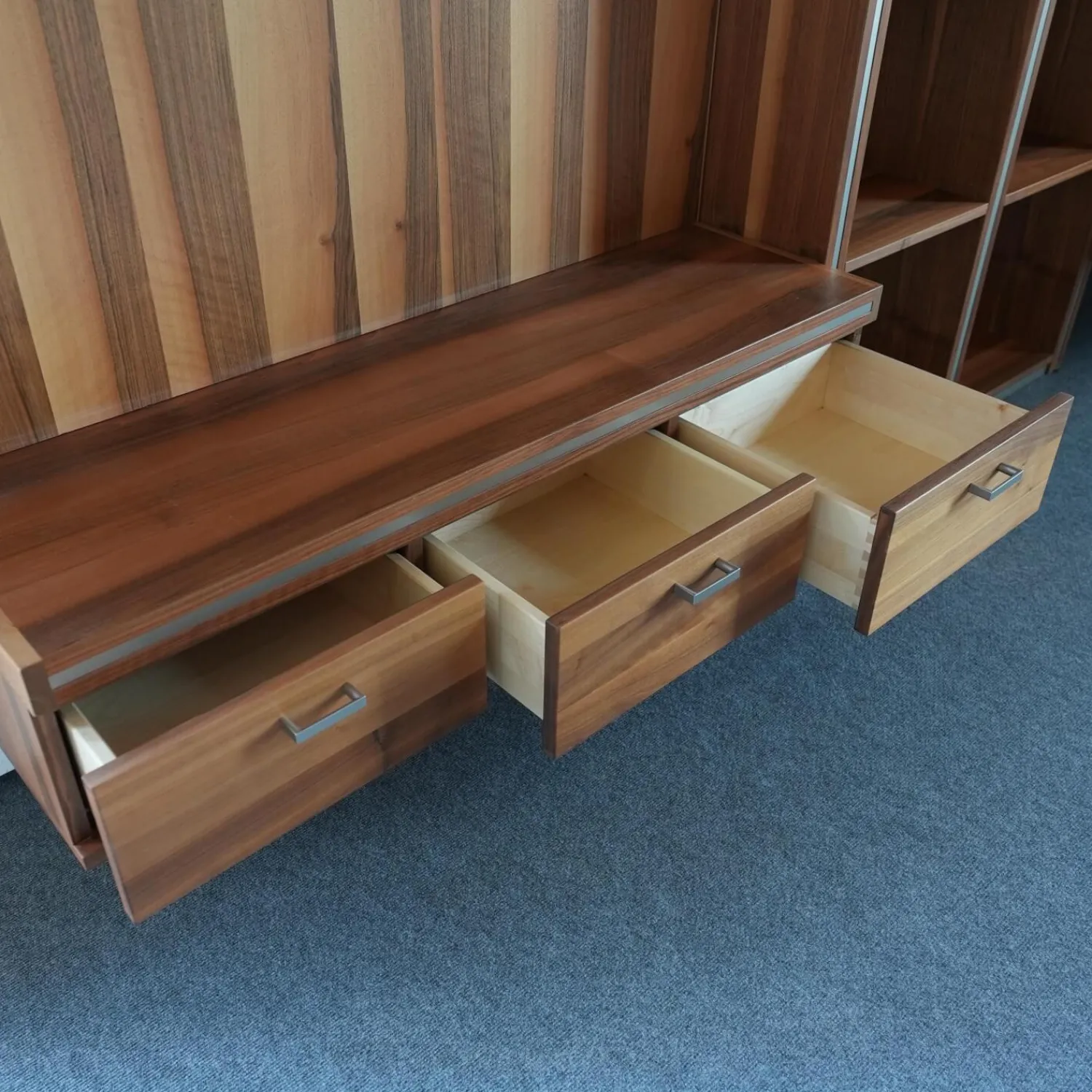 Baur Wohnwände & Tv-Lowboards|Wohnwand Xeno Nussbaum Massiv