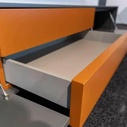 San Giacomo Wohnwände & Tv-Lowboards|Wohnwandgestaltung San Lampo Matt Lack Anthrazit Braun