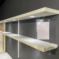 Venjakob Wohnwände & Tv-Lowboards|Wohnwand-Vitrinen Kombination Sentino Weiß Matt Rückwand in Anziano Eiche