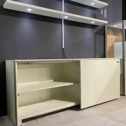 Venjakob Wohnwände & Tv-Lowboards|Wohnwand-Vitrinen Kombination Sentino Weiß Matt Rückwand in Anziano Eiche